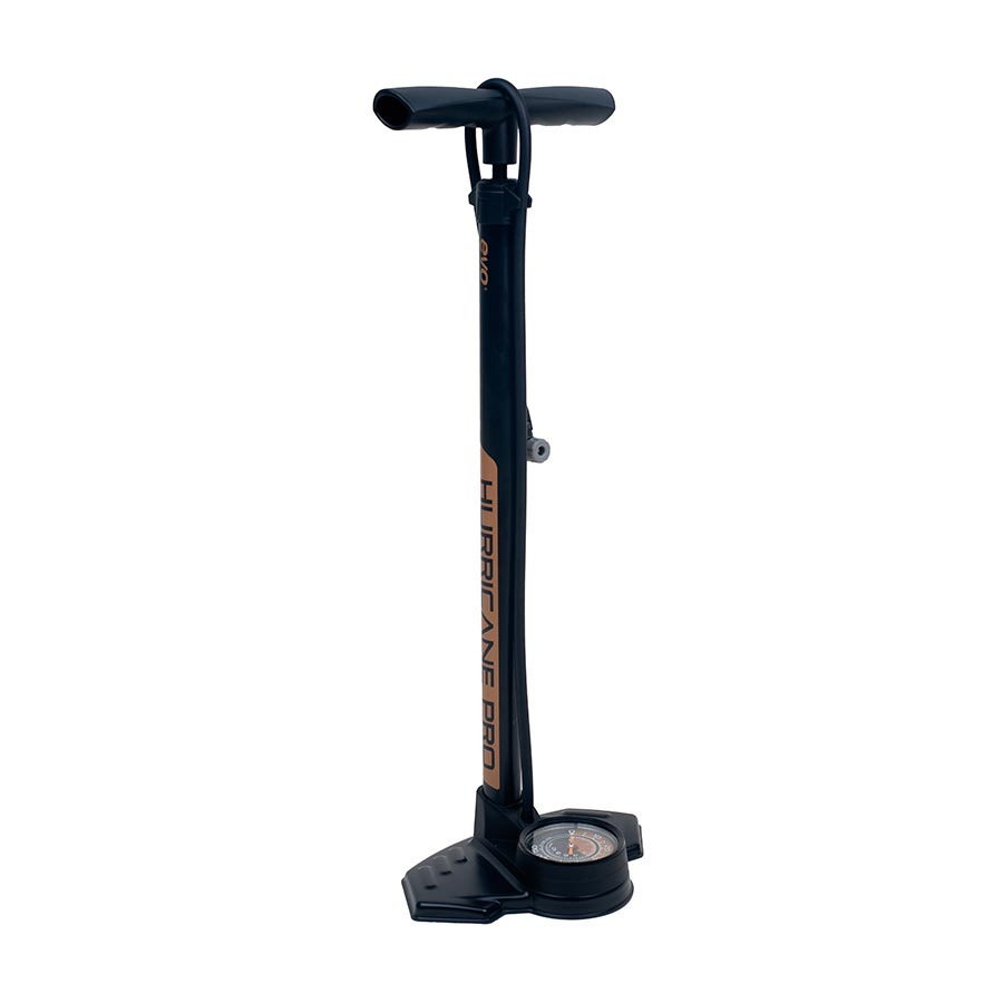 EVO Hurricane Pro Floor Pump SmartHead 160psi Black/Gold