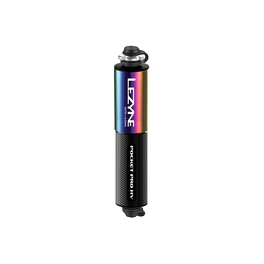 Lezyne Pocket Drive Pro HV Mini Pump - Aluminium 90psi  Presta/Schrader With Mount Neo/BLK