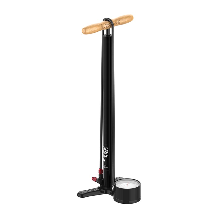 Lezyne Steel HV Floor Drive Pump - Flat Black