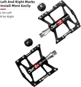 ROCKBROS Super-Smooth Bike Pedals in Various Colours (Pair)