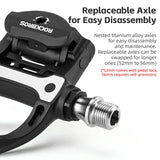 Carbon Fiber SPD Clipless Pedals for Road Bikes 9/16''
