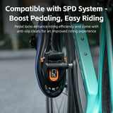 Carbon Fiber SPD Clipless Pedals for Road Bikes 9/16''