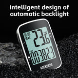 ROCKBROS R1 Bike Computer GPS Wireless Speedometer IPX7 600mAh Battery 2.3''