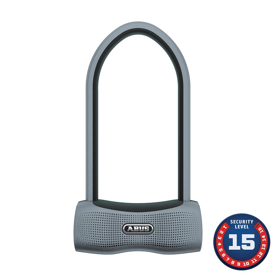 Abus 770A SmartX U-Lock Smart 160x300mm 6.3''x11.8'' Thickness in mm: 13mm Black KF Bracket