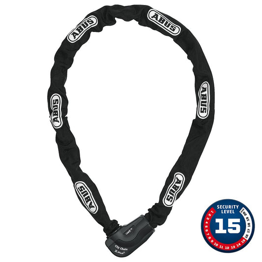 Abus Granit CityChain XPlus 1060K Chain Lock Key 10mm 140cm 4.6 Black