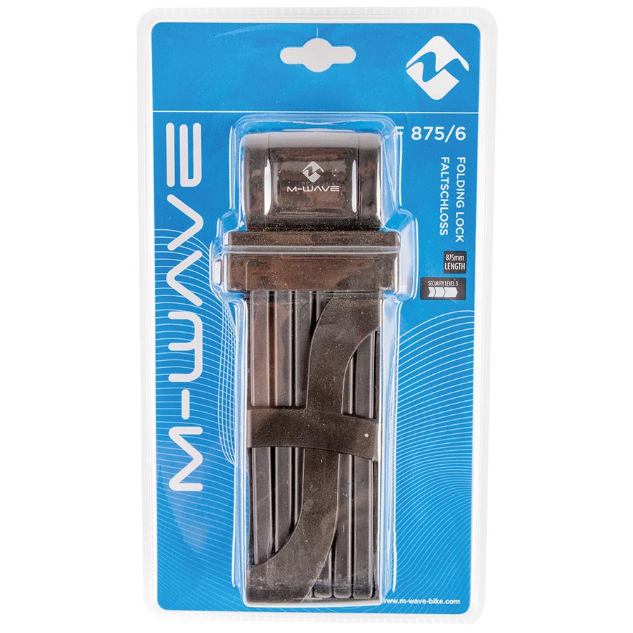 M-Wave F874/6 Folding Lock Key 87.5cm 6mm Black