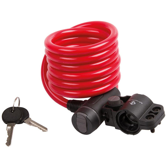 M-Wave S 10.18 Cable lock Key 10mm 10x1800mm Red