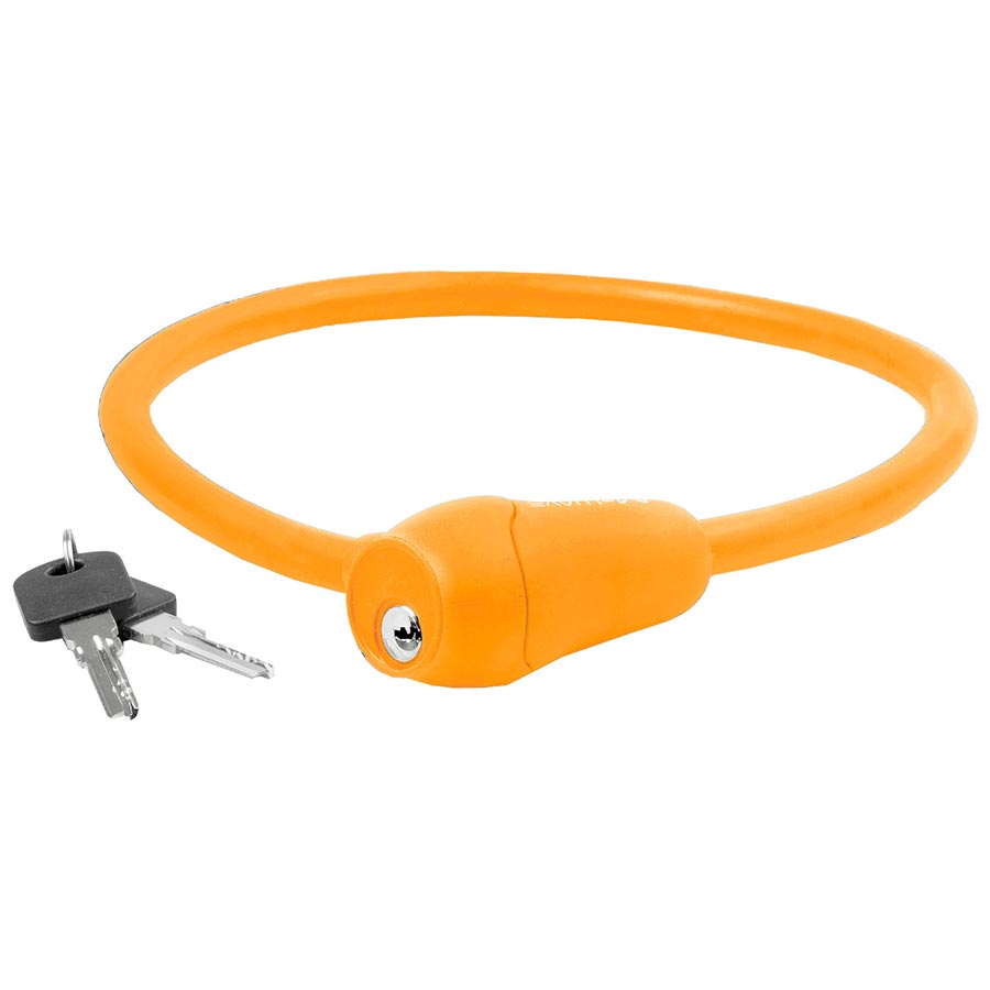 M-Wave S12.6 Silicone Cable lock Key 12mm 2 Orange