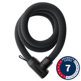 Abus, Yarnit 4004K, Chain Lock, Key, 4mm, 85cm, 2.8', Black