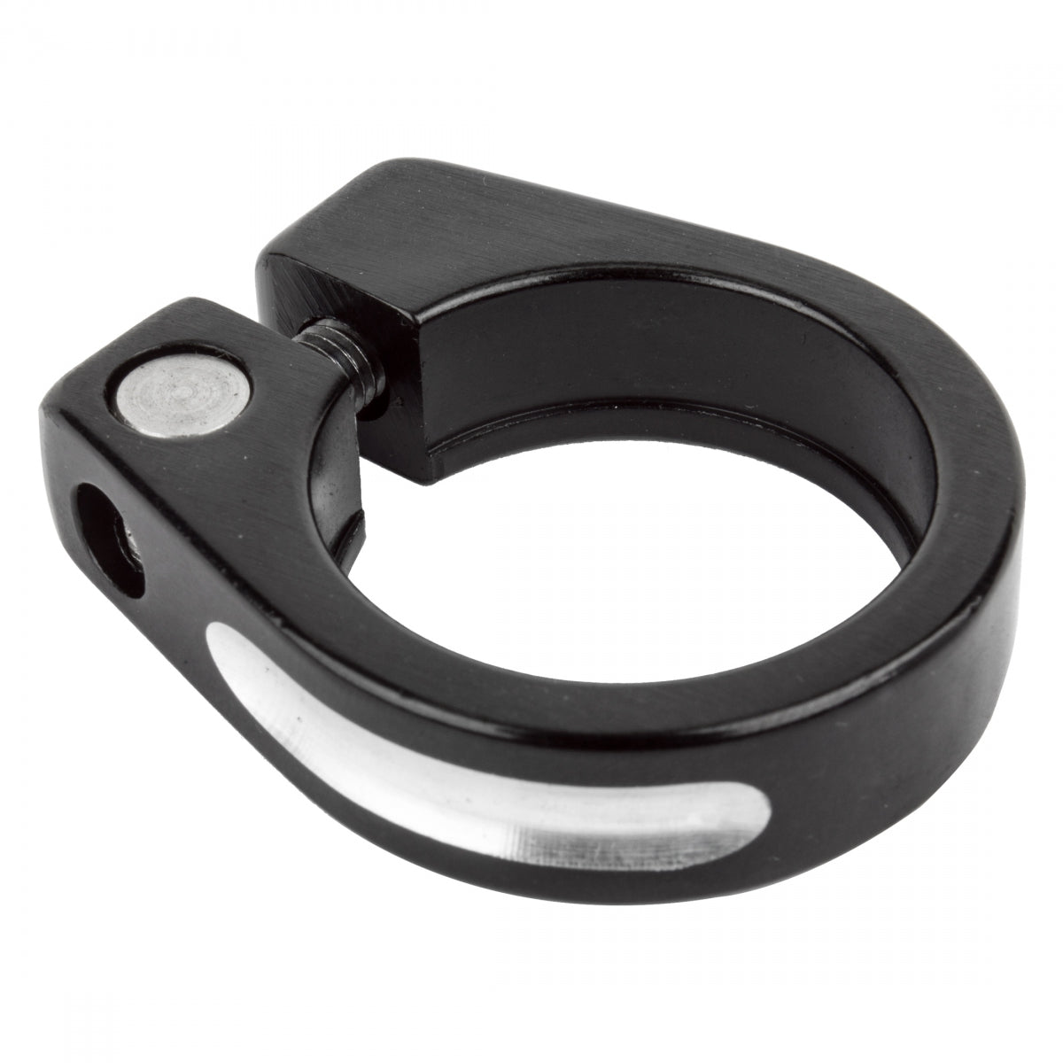 SEATPOST CLAMP PYR 28.6 BULK BLK wSIL CNC PIVOT NUT