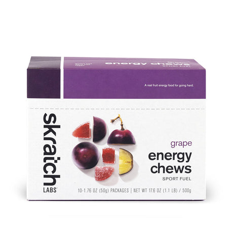 Skratch Labs, Sport Energy, Chews, Grape, 10pcs