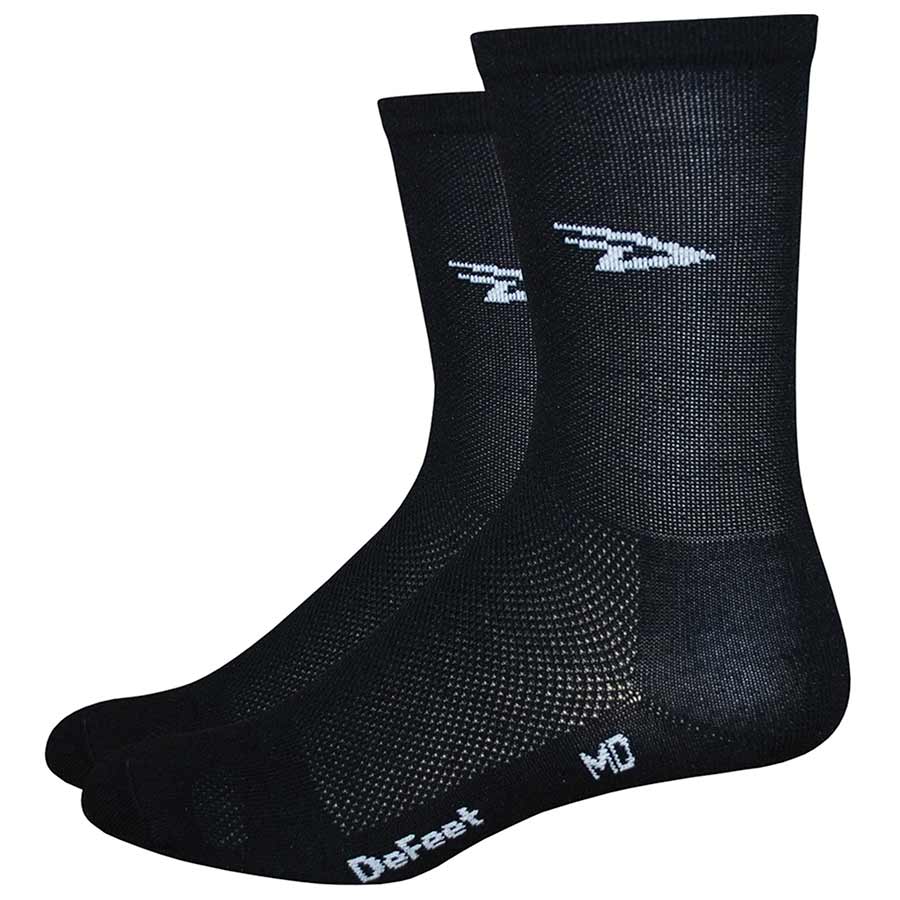 DeFeet Aireator Black D Logo Hitop XL 5" Cuff