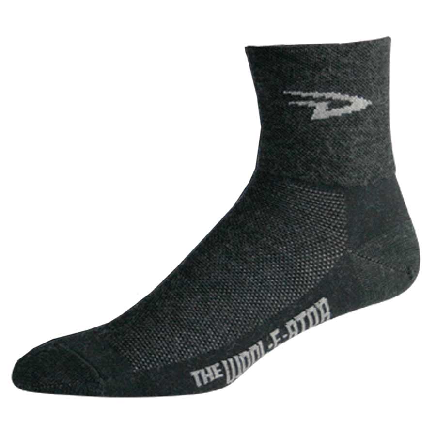 DeFeet Wooleator 3" D-Logo Socks 9.5-11.5 Black