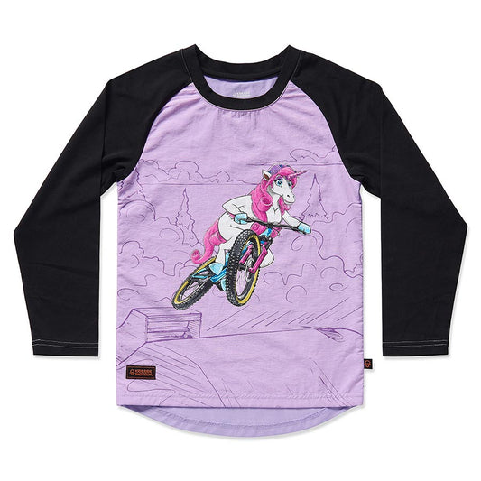 Kids Ride Shotgun Windproof MTB Kids Youth Jersey Unicorn M