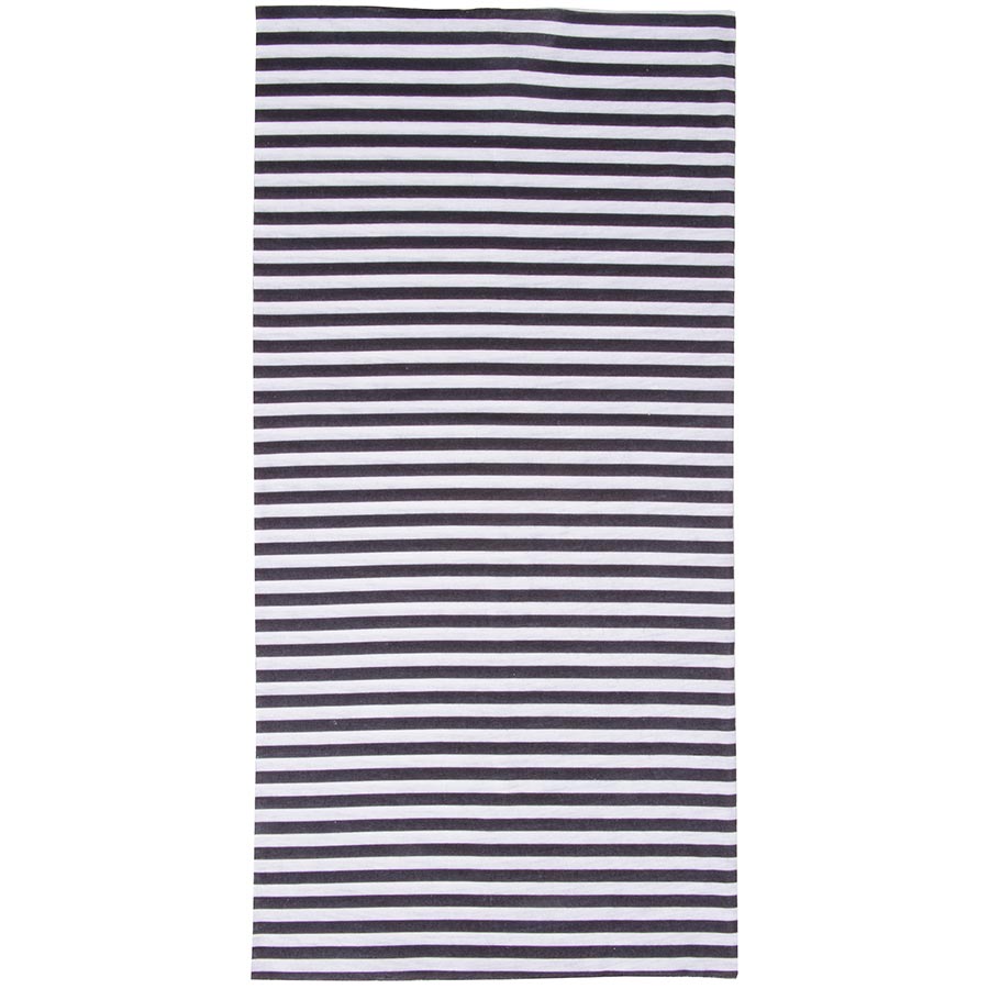 M-Wave Seamless Bandana Black/White Stripes