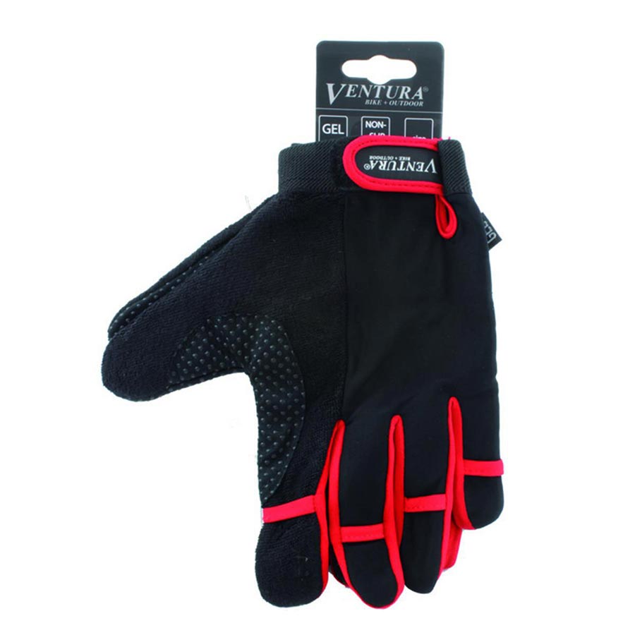 Ventura Full Finger Touch Full Finger Gloves Red M Pair