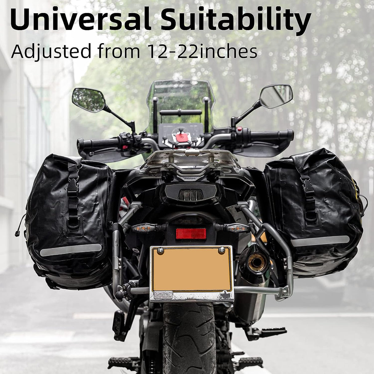 Waterproof Motorcycle Saddle Bags Durable Removable 60L(Pair)