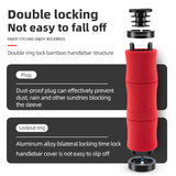 ROCKBROS Bike Grips Shock Absorption Foam Bike Handle Grips Soft Comfortable Non-Slip Double Locked on
