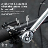 ROCKBROS 1/4 Torque 2–24Nm Micrometer Click Torque Wrench, 72-Tooth Gear Professional Precision ±3%High Accuracy