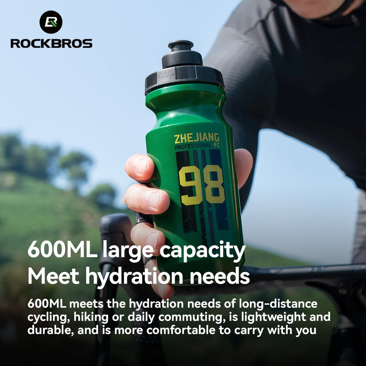 ROCKBROS × Zhejiang Professional FC Limited Edition Bike Water Bottle 600ML