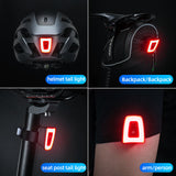 ROCKBROS Compact Red Helmet Light TT30-WD