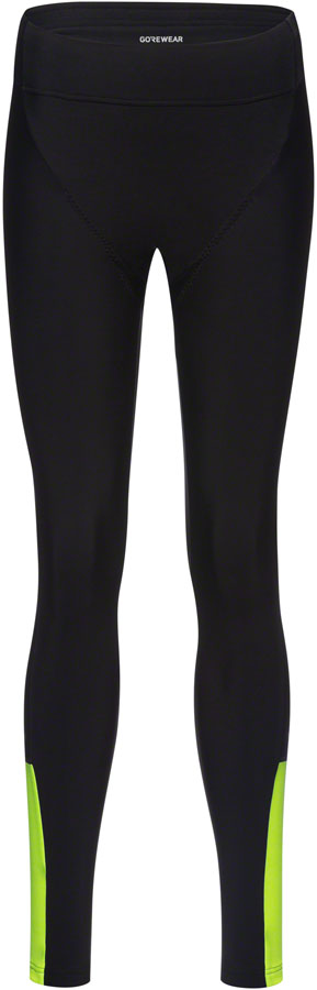 Gorewear Swiftride Thermo Tights - Black/Neon Yellow Women's Small