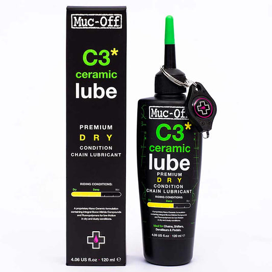 Muc-Off C3 Dry Ceramic Bike Chain Lube - 120ml Drip