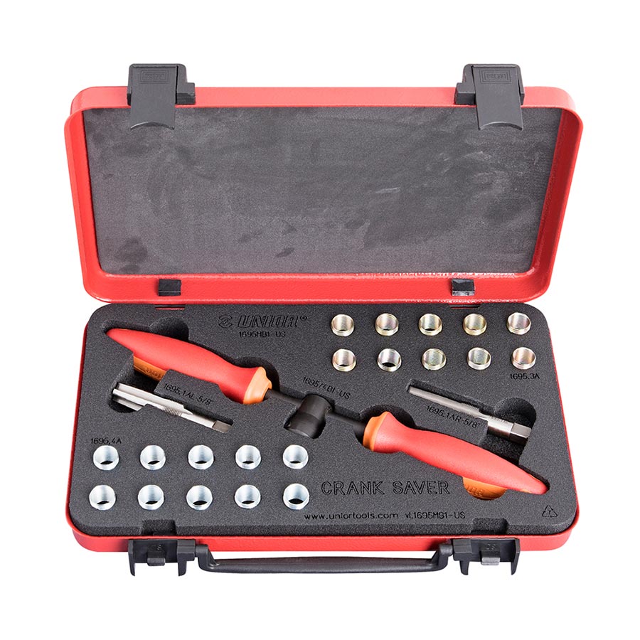 Unior Crank Saver Kit Red/Orange Kit