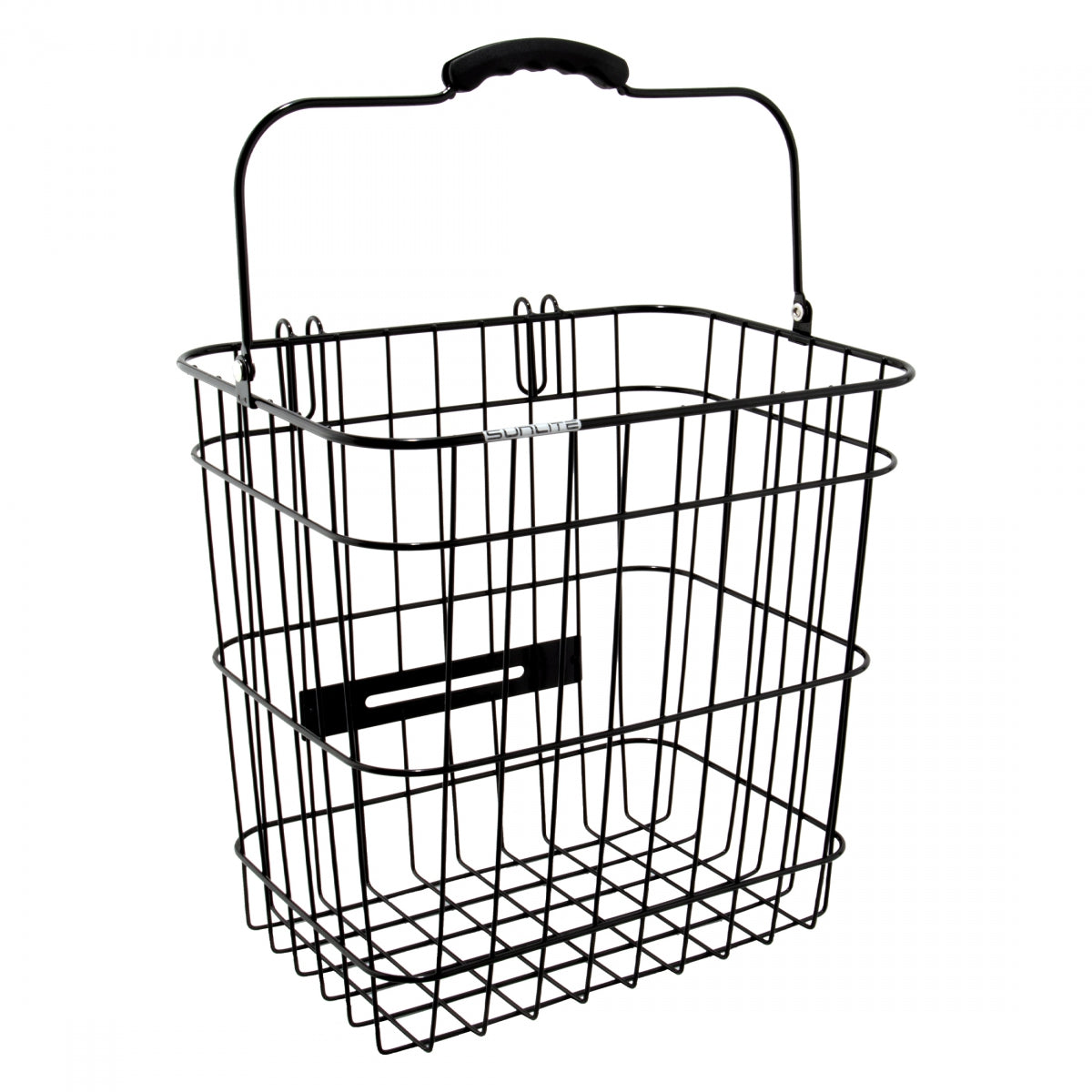 BASKET SUNLT RR WIRE PANNIER SIDE BK