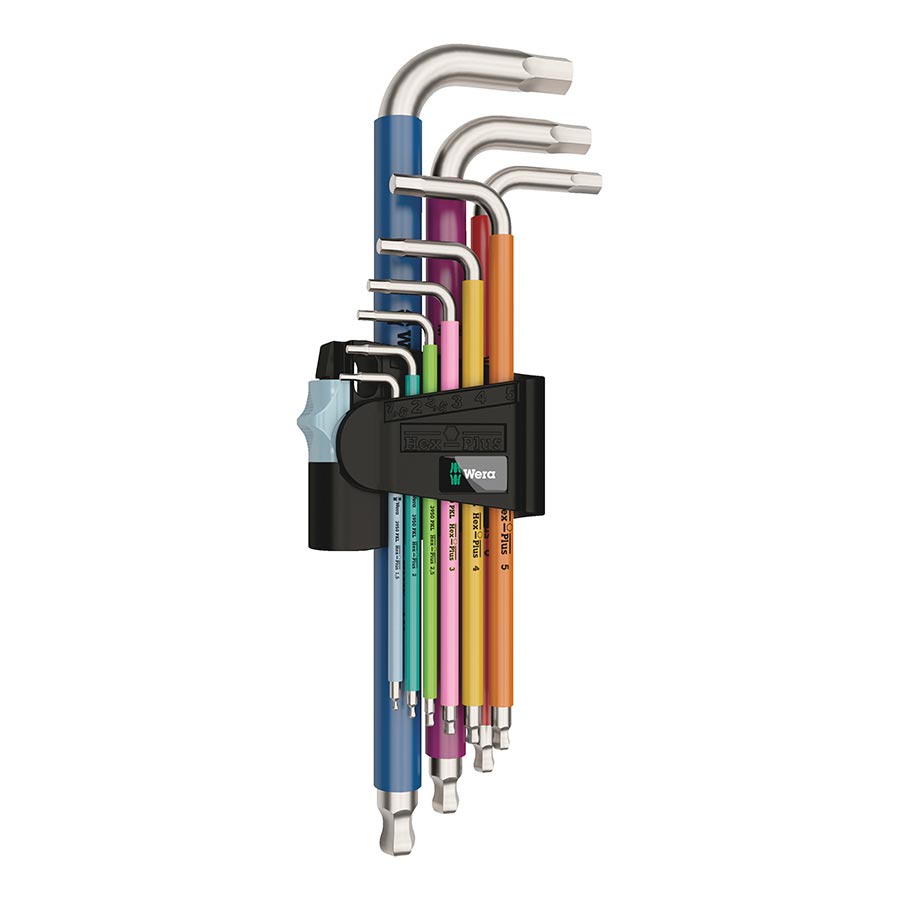 Wera 3950/9 Hex-Plus L-Key Hex Wrench Set - Metric Stainless