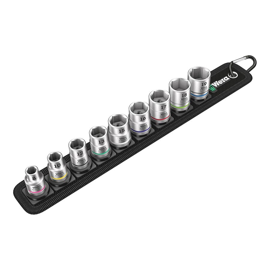 Wera Belt B 4 Zyklop socket set - 3/8" drive 9 pieces