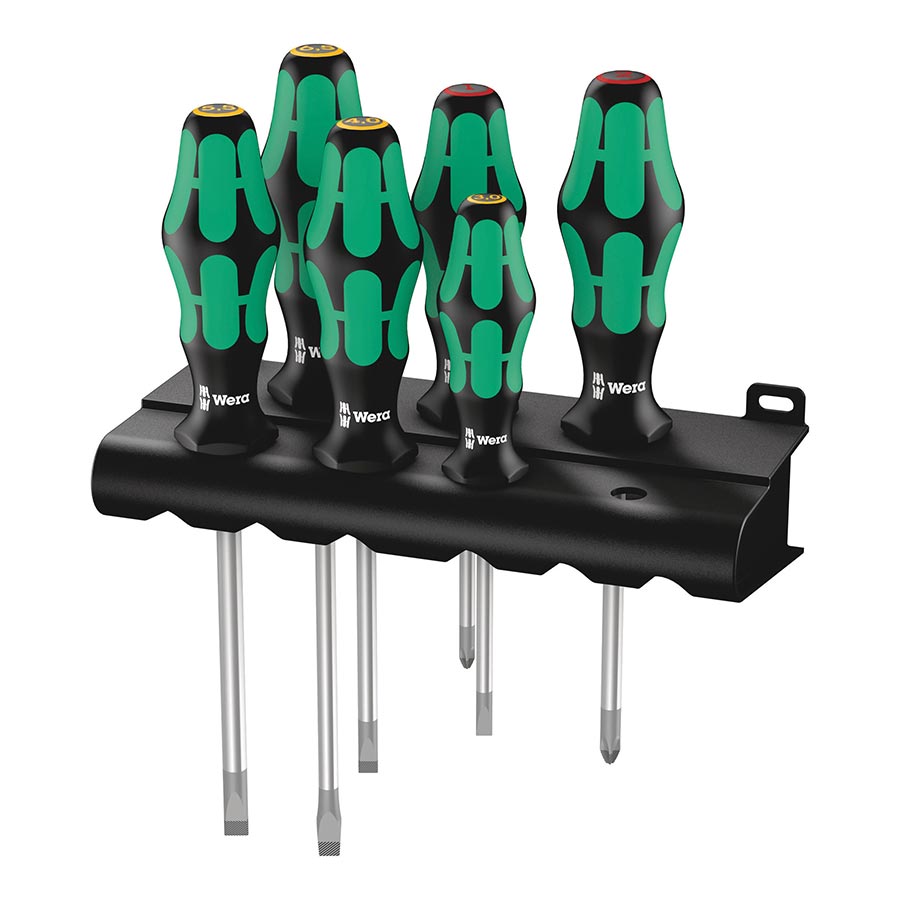 Wera 334/6 Rack Screwdriver Set - Kraftform Plus Lasertip and Rack