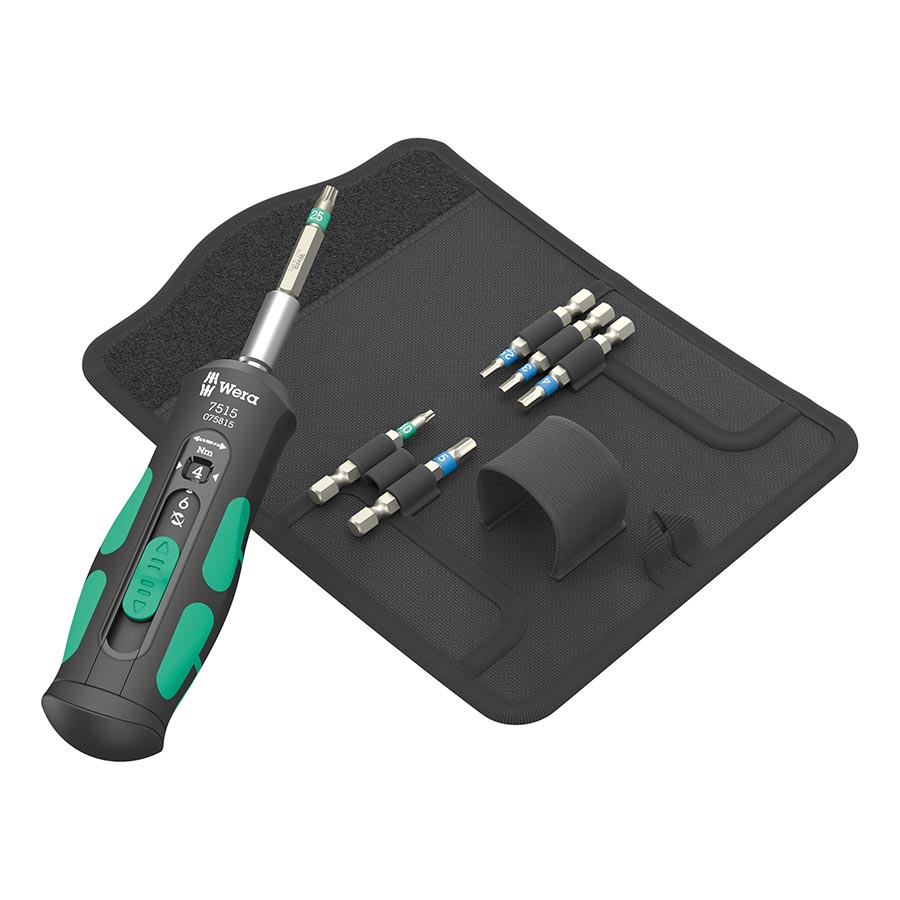 Wera 7515/7 Kraftform Bike 1 Safe-Torque Screwdriver and Bit Set