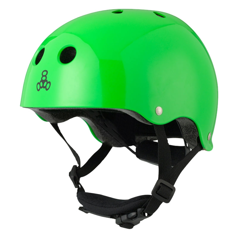 Triple eight LiL 8 Helmet BMX/Skate ABS Hard Shell Youth XS/SM Green Dial Adjust