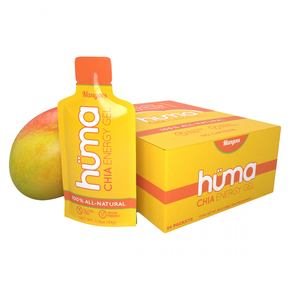 FOOD HUMA CHIA ENERGY GEL MANGO BXof24