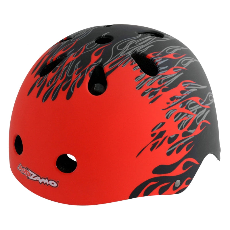 Kidzamo Skate Helmet BMX/Skate ABS Hard Shell Flame 11