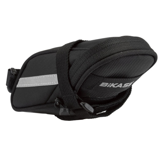 Bikase Momentum Seat Bag Velcro Straps 8.5x3x3.5` 50 c.i. Black