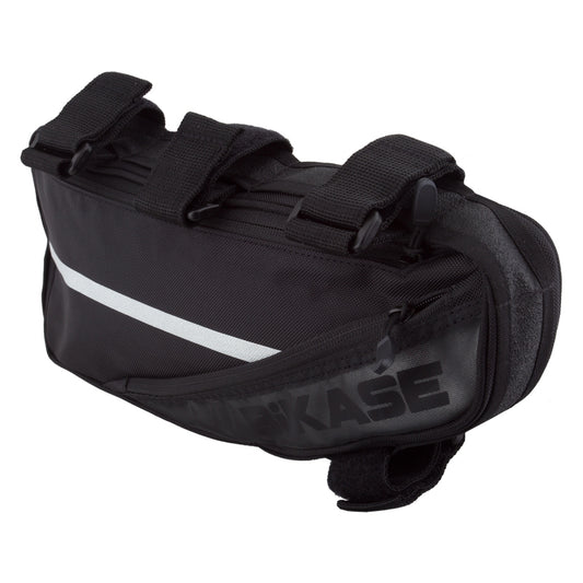 Bikase Frame Bag XL Velcro Straps 13.25x6x2` 100 c.i. Black