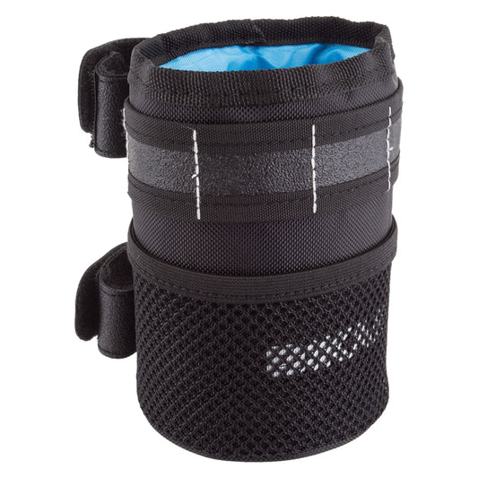 Bikase Happy Can Insulated Drink Holder 840 Nylon Black 5.25` tall Velcro Strap