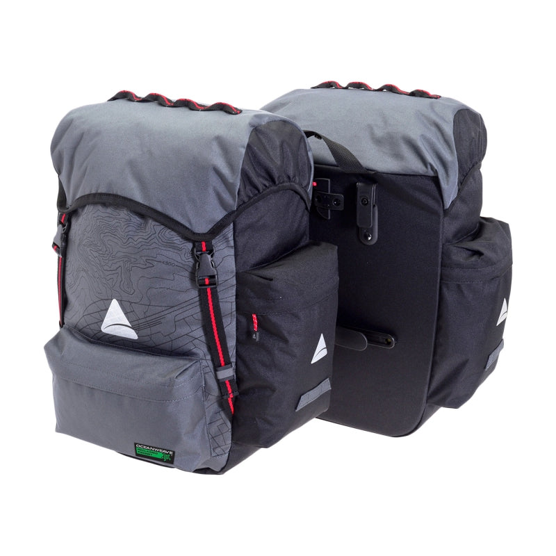 Axiom Seymour Oceanweave P55+ Pannier Hook-On 3372 c.i. (Pair) Grey/Black