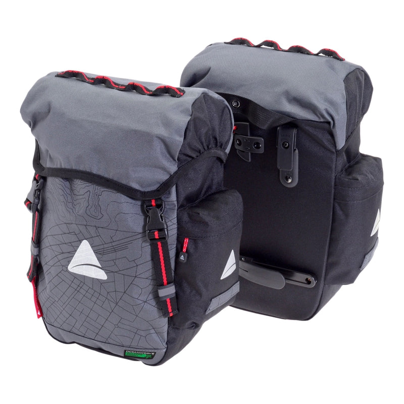 Axiom Seymour Oceanweave 22+ Pannier Hook-On 1343 c.i. (Pair) Grey/Black