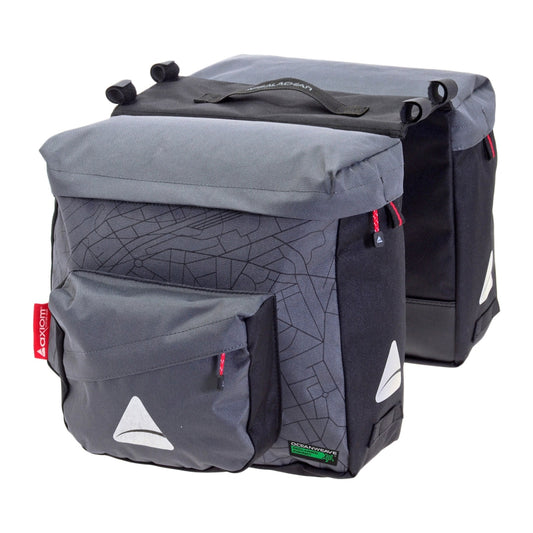 Axiom Seymour Oceanweave P25 Twin Pannier Hook-On 1516 c.i. (Pair) Grey/Black