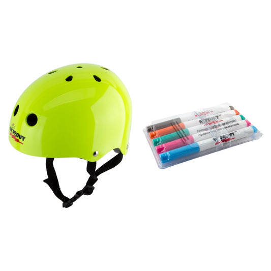 Triple eight Wipeout Helmet  BMX/Skate ABS Hard Shell Youth MD Neon Green 11