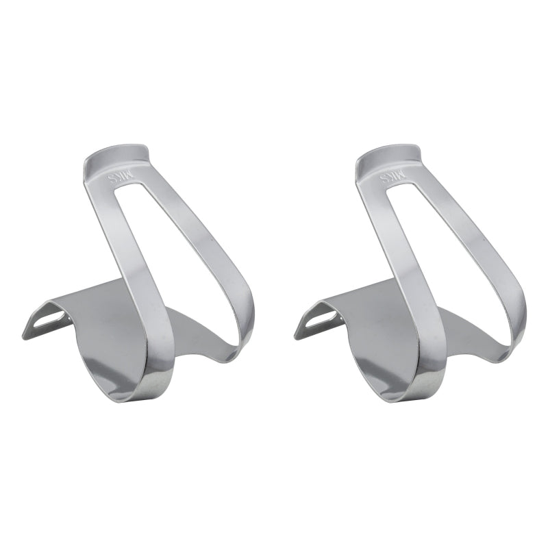 MKS Half Clip Mini Steel Toe Clips Chrome