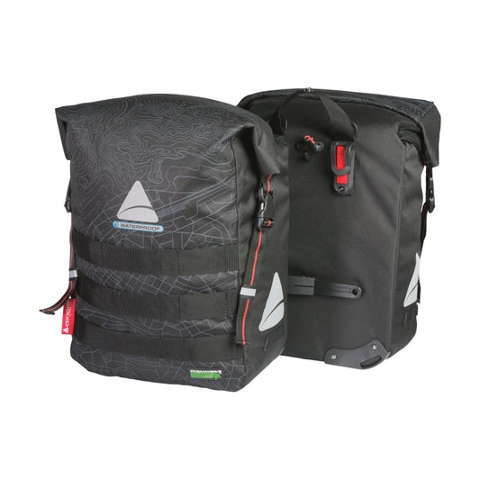 Axiom Monsoon Oceanweave 45+ Pannier Hook-On 16.9x11.8x6.9” (x2) 2755 c.i. (Pair) Black