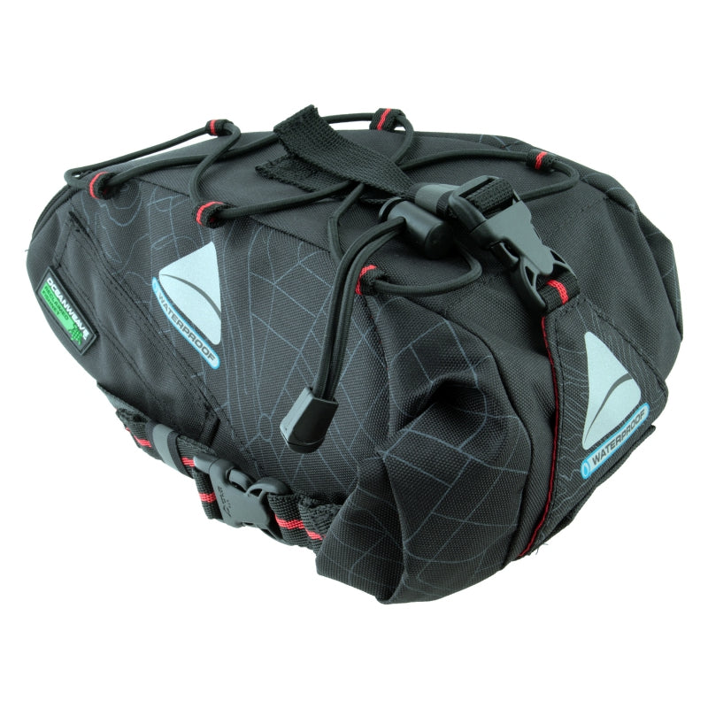 Axiom Monsoon Oceanweave P6+ Citypack Bag Velcro Straps 11.8x5.5x4.7” 366 c.i. Black