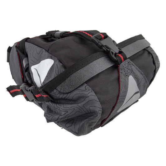 Axiom Seymour Oceanweave 7+ Seatpack Bag Velcro Straps 10.6x6.3x5.5” 427 c.i. Black