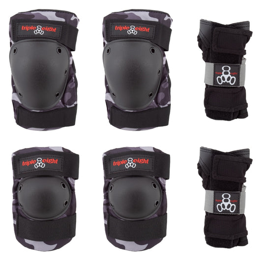 Triple eight Saver Series 3-Pack Pad Set MD Unisex Charcoal Camo