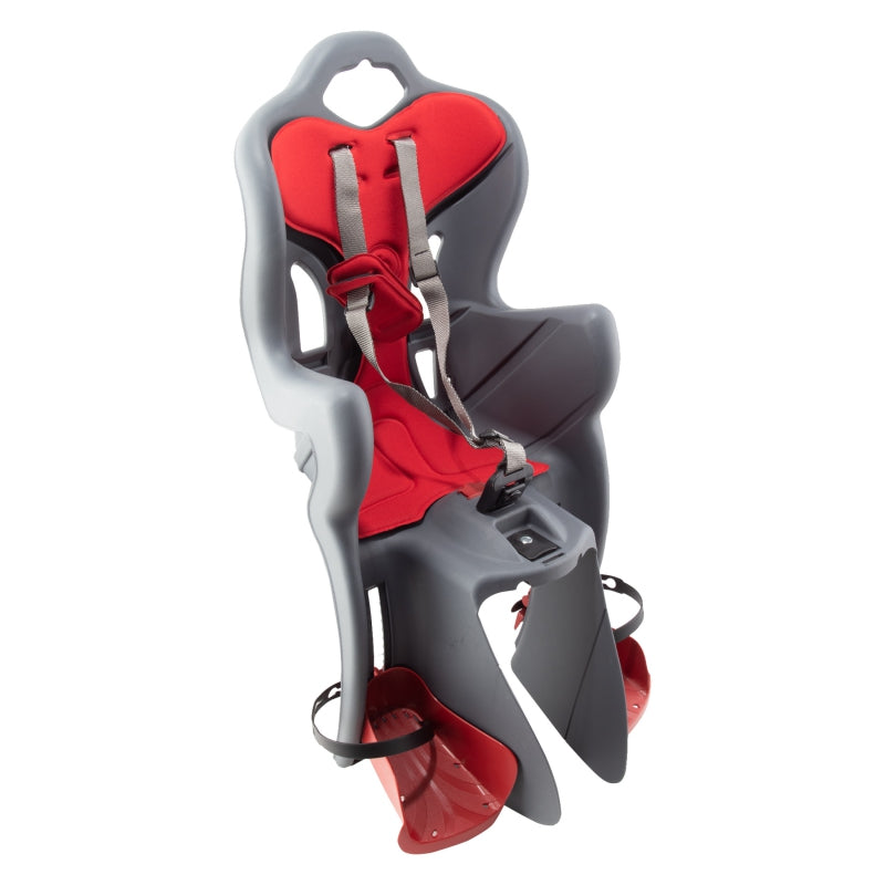 Bellelli B-One Rack Mounted Child Carrier 26`/27.5`/700C Grey/Red 48.5lbs