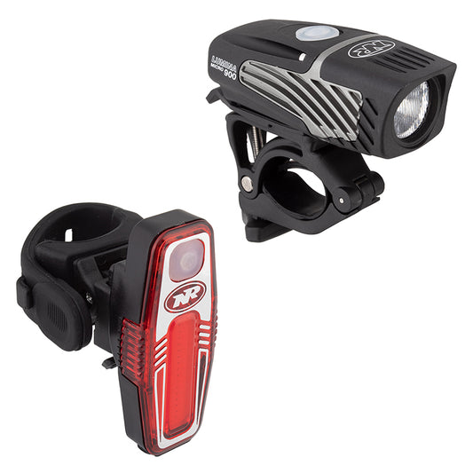 Niterider Lumina Micro 900/Sabre 110 Combo Black 5F/6R Combo Handlebar/Seatpost USB 900/110